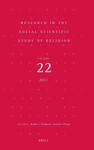 Research in the Social Scientific Study of Religion, Volume 22