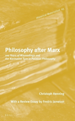 Philosophy after Marx