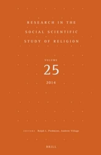 Research in the Social Scientific Study of Religion, Volume 25