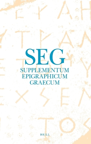 Supplementum Epigraphicum Graecum, Volume LXIII (2013)