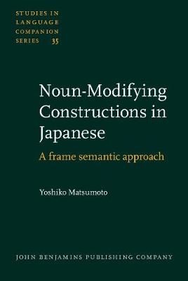 Noun-Modifying Constructions in Japanese
