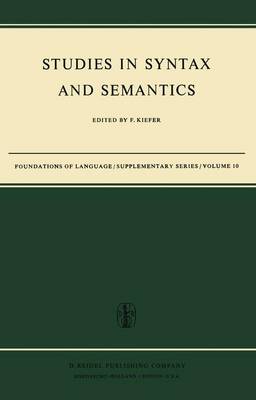 Studies in Syntax and Semantics