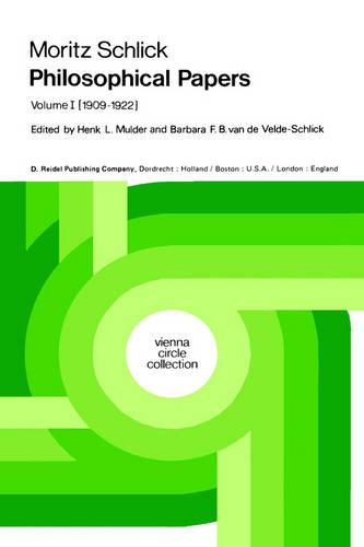 Moritz Schlick Philosophical Papers