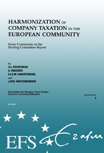 Harmonization of Company Taxation in the European Community
