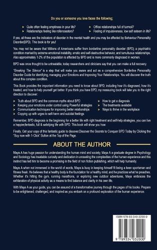 breaking the silence ;illuminating the intricacies of borderline personality disorder and its profound influence on relationships