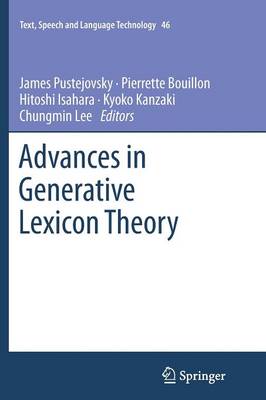 Advances in Generative Lexicon Theory