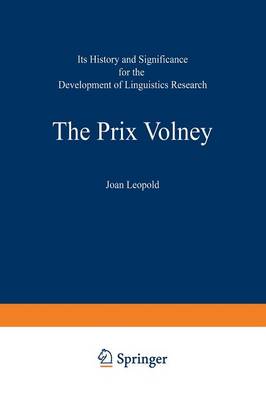 The Prix Volney: Its History and Significance for the Development of Linguistics Research