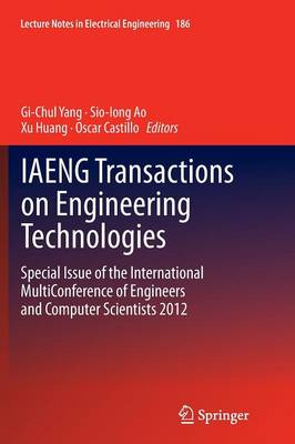 IAENG Transactions on Engineering Technologies
