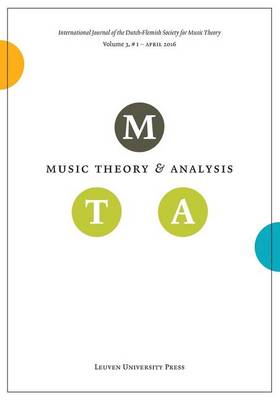 Music Theory and Analysis, Volume 3.1