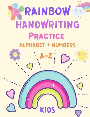 Rainbow Handwriting Practice Alphabet and Numbers