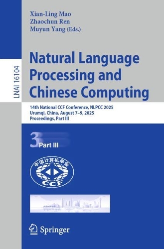 Natural Language Processing and Chinese Computing