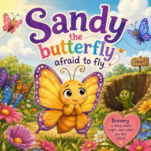 Sandy the Butterfly Afraid to Fly