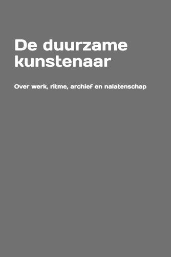 De duurzame kunstenaar