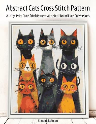 Abstract Cats Cross Stitch Pattern