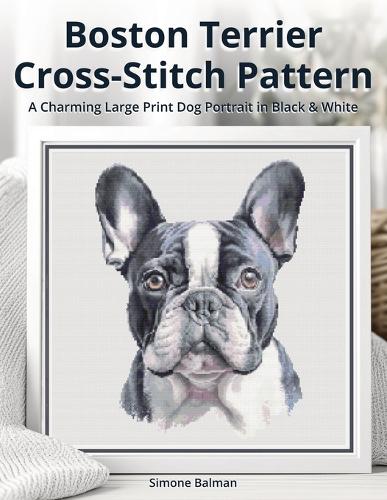 Boston Terrier Cross Stitch Pattern