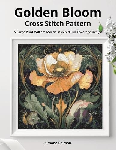 Golden Bloom Cross Stitch Pattern
