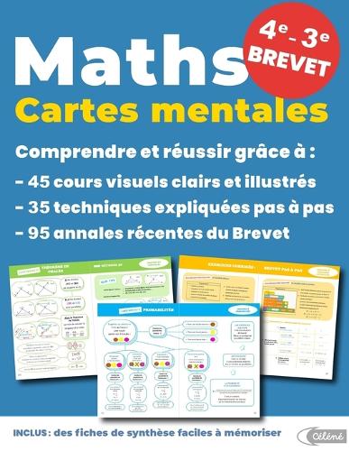 Maths CARTES MENTALES - 4e, 3e, Brevet 2025