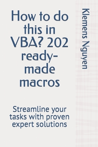 How to do this in VBA? 202 ready-made macros