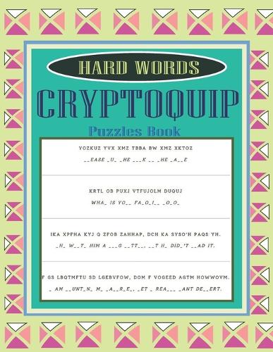 Hard Words Cryptoquip Puzzles Book By Bibi Okeya 