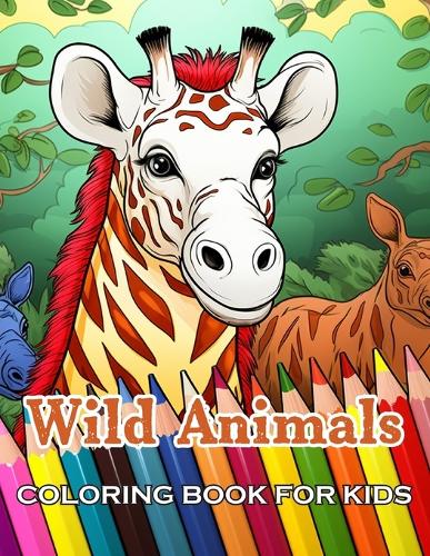 Wild Animals Coloring Book for Kids