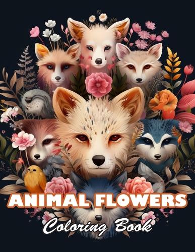 Animal Flowers Coloring Book
