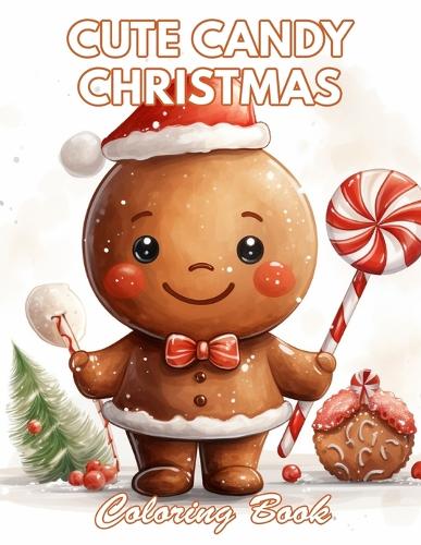 Cute Candy Christmas Coloring Book