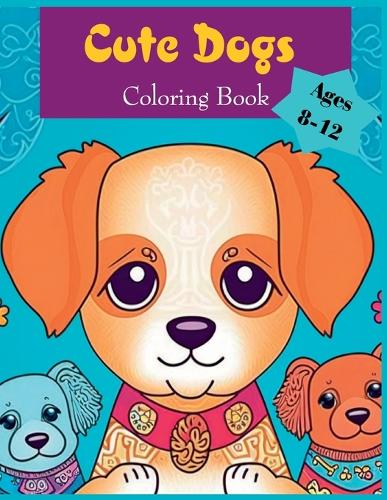 A cute color by number coloring books for kids ages 8-12 animals dog