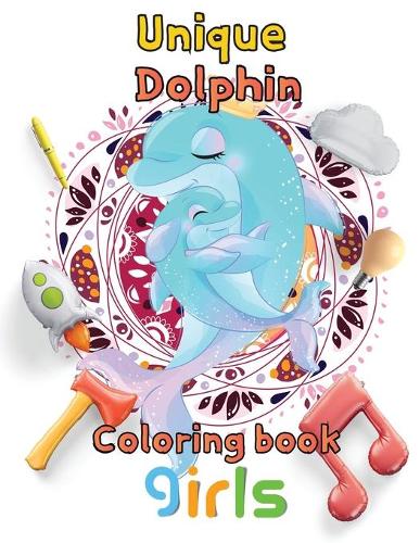 Unique Dolphin coloring book girls