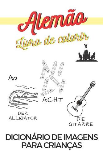 Alemao Livro de colorir Dicionario de imagens para criancas