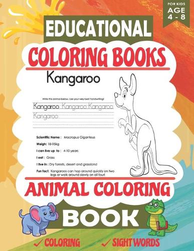 Educational Coloring Books Animal Coloring Book for Kids Ages 4-8