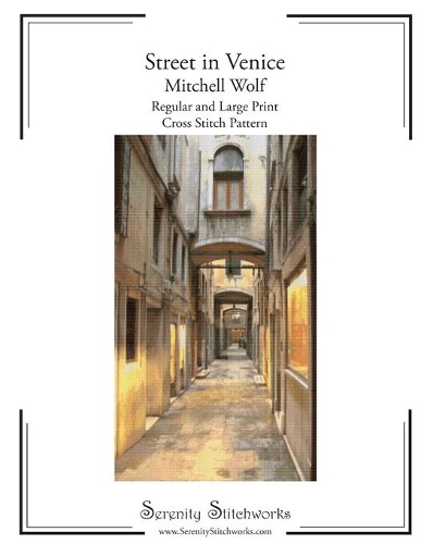 Street in Venice Cross Stitch Pattern - Mitchell Wolf