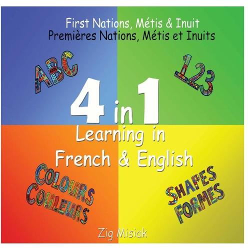 4 in 1 Learning, French and English, 4 books in 1