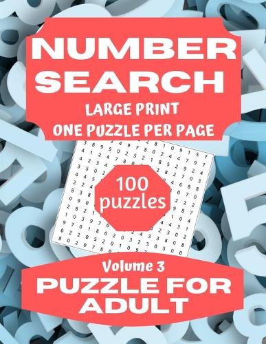 Number Search Puzzle for Adults