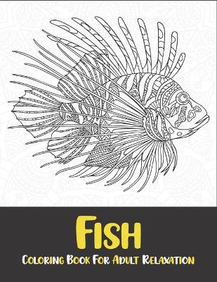 fish coloring book for adult relaxation