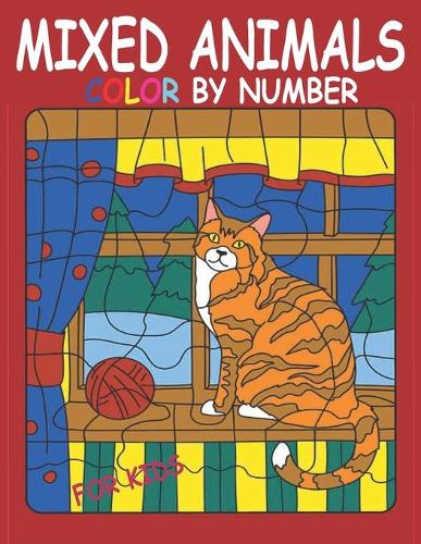 Mixed Animals Color By Number for Kids