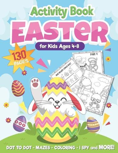 Easter Activity Book for Kids Ages 4-8