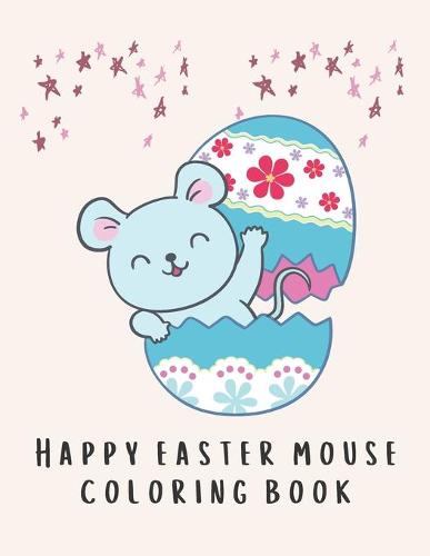 Happy Easter mouse Coloring book