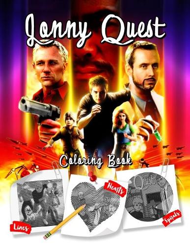 Jonny Quest Lines Spirals Hearts Coloring Book