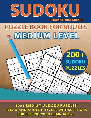 Medium Sudoku Puzzle Book for Adults