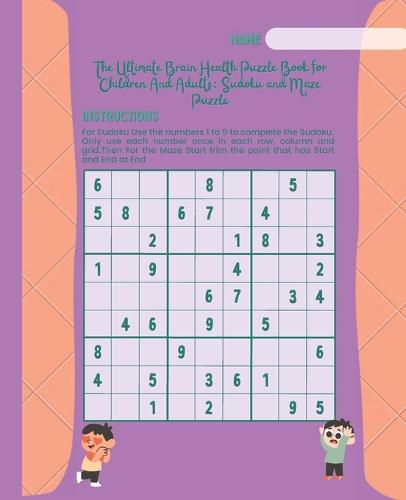 The Ultimate Brain Health Puzzle Book for Children And Adults
