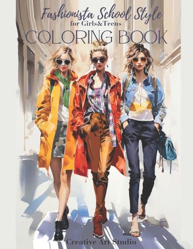 Fashionista School Style Coloring Book