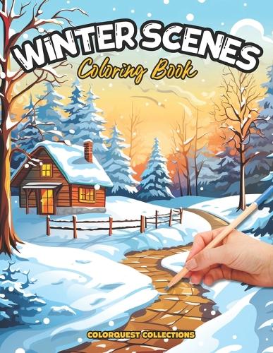 Winter Scenes Coloring Book