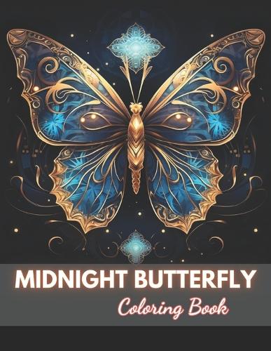 Midnight Butterfly Coloring Book