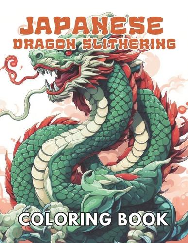 Japanese Dragon Slithering Coloring Book