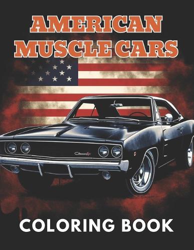 American Muscle Cars Coloring Book for Adult