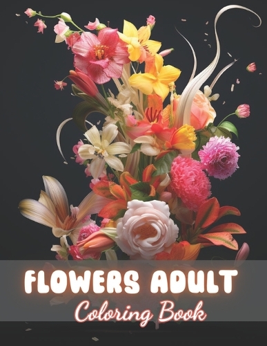 Flowers Adult Coloring Book