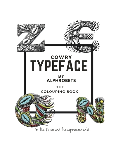 Cowry - Typeface by Alphrobets. The coloring book