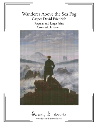 Wanderer Above the Sea Fog Cross Stitch Pattern - Casper David Friedrich