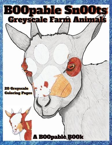 B00pable Farm Sn00ts Greyscale Farm Animals