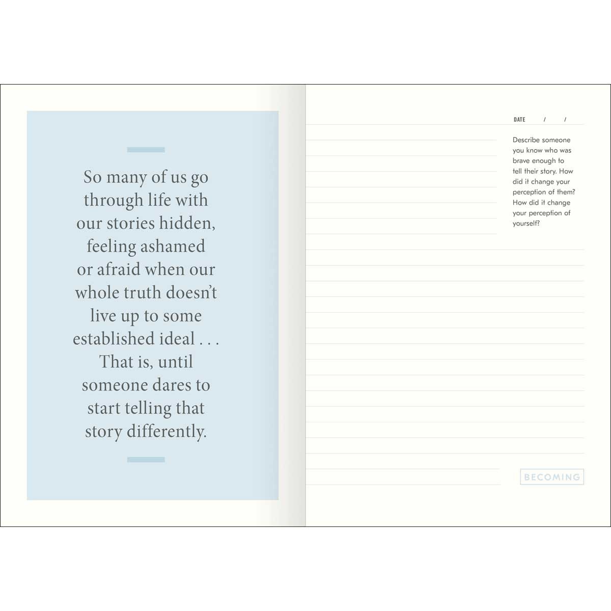 Becoming: A Guided Journal for Discovering Your Voice